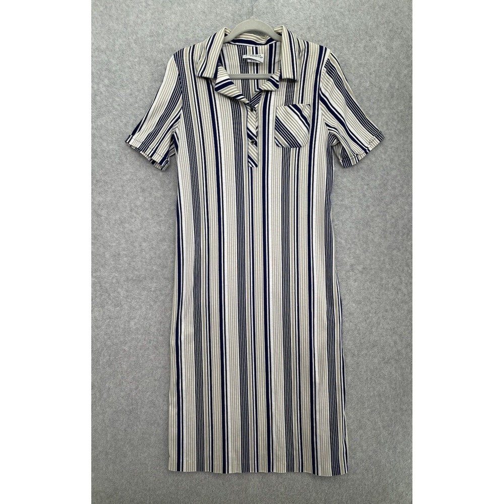 Richard Stump Women's T Shirt Dress Vintage Striped Short Sleeve 18 UK Large